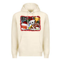 Tofu christmas sports background Premium Hoodie - AdoDesignShop