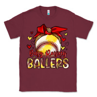 Burgundy busy raising ballers Classic Tee - Artiststas