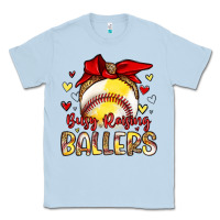 Dusty Blue busy raising ballers Classic Tee - Artiststas