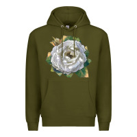 Army Green Pillow Fight Rose Premium Hoodie - LillyAllenDesigns