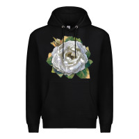 Black Pillow Fight Rose Premium Hoodie - LillyAllenDesigns