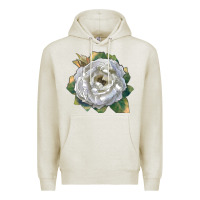 Oatmeal Heather Pillow Fight Rose Premium Hoodie - LillyAllenDesigns