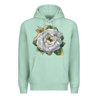 Seafoam Pillow Fight Rose Premium Hoodie - LillyAllenDesigns