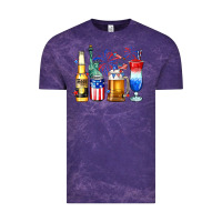 Cloud Purple 4th of July American drinks Vintage Tee - Neo Western