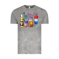 Cloud Rock 4th of July American drinks Vintage Tee - Neo Western