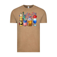 Vintage Coffee 4th of July American drinks Vintage Tee - Neo Western