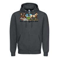 Smoke peace love appaloosa horse Zipper Hoodie - LillyAllenDesigns