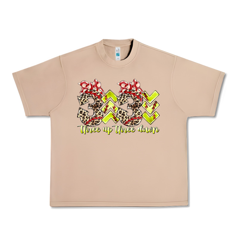 Three Up Theree Down Softball Urban Heavy Tee by RacoonDesign | Teevron