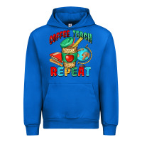 Cobalt coffee teach repeat Urban Hoodie - NancyCooperArtShop