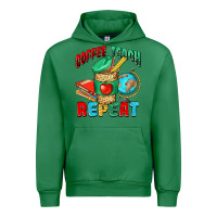 Emerald coffee teach repeat Urban Hoodie - NancyCooperArtShop