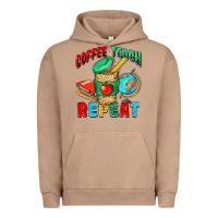 Pigment Burro coffee teach repeat Urban Hoodie - NancyCooperArtShop