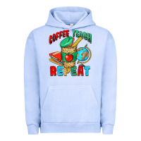 Pigment Grape Ice coffee teach repeat Urban Hoodie - NancyCooperArtShop