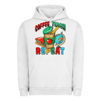 Pigment Lunar Rock coffee teach repeat Urban Hoodie - NancyCooperArtShop