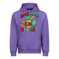 Tulip coffee teach repeat Urban Hoodie - NancyCooperArtShop