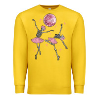 Lemon skeleton ballerina Premium Sweatshirt - MaliasSmallBusiness