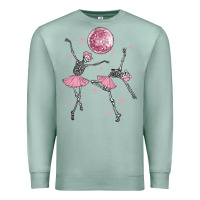 Seafoam skeleton ballerina Premium Sweatshirt - MaliasSmallBusiness