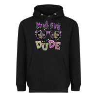 Black mardi gras dude Heavyweight Hoodie - MaliasSmallBusiness