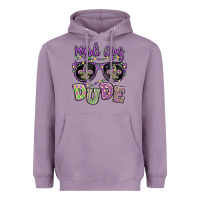 Lavender mardi gras dude Heavyweight Hoodie - MaliasSmallBusiness