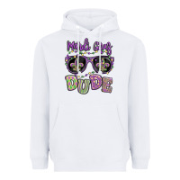 White mardi gras dude Heavyweight Hoodie - MaliasSmallBusiness