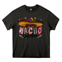 Asphalt festive sombrero and nacho art Heavy Core Tee - CowhideDigitalArt