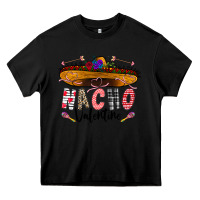 Black festive sombrero and nacho art Heavy Core Tee - CowhideDigitalArt