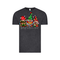 Vintage Black merry christmas gnomes Vintage Tee - CowhideDigitalArt