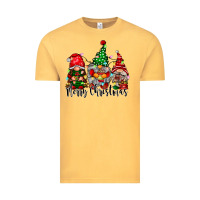 Vintage Mustard merry christmas gnomes Vintage Tee - CowhideDigitalArt