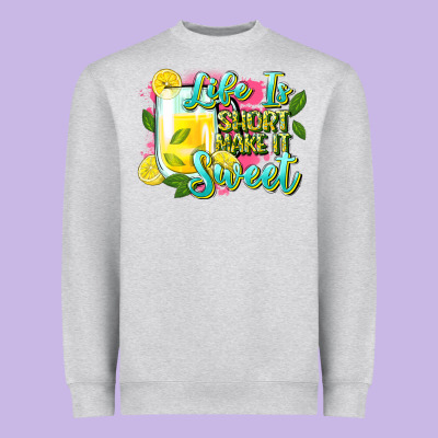 Life Is Heavyweight Sweatshirt Designed By Zillion Design Studio