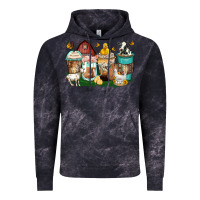 Cloud Black farm animals coffee cups Vintage Hoodie - Zillion Design Studio