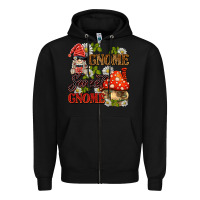 Black gnome sweet gnome Zipper Hoodie - BarkalooDesign