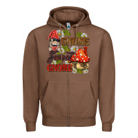 Chestnut gnome sweet gnome Zipper Hoodie - BarkalooDesign