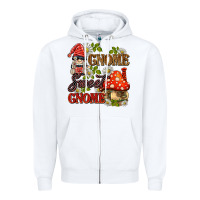 White gnome sweet gnome Zipper Hoodie - BarkalooDesign