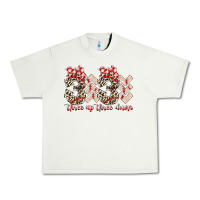 Pistachio three up theree down Urban Heavy Tee - RacoonDesign