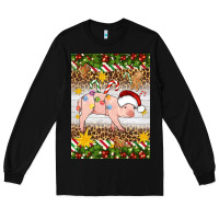 Black christmas pig Long Sleeve Tee - Artiststas
