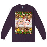 Plum christmas pig Long Sleeve Tee - Artiststas