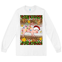 White christmas pig Long Sleeve Tee - Artiststas