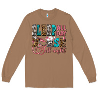 Toasted Coconut sleep all day nurse all night Long Sleeve Tee - AdoDesignShop