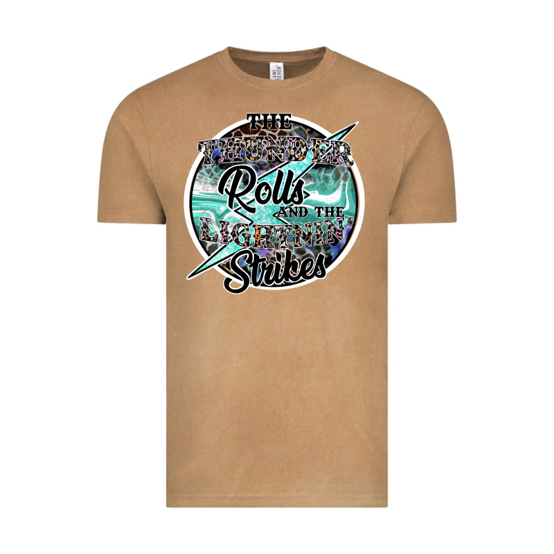 The Thunder Rolls And The Lightnin Strikes Vintage Tee by SublimationCraftShop | Teevron