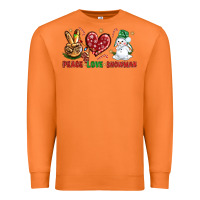 Carrot peace love snowman Premium Sweatshirt - NancyCooperArtShop