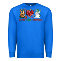 True Royal peace love snowman Premium Sweatshirt - NancyCooperArtShop