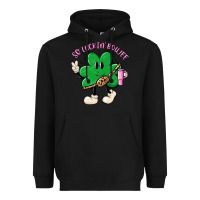 Black so luckin boujee Heavyweight Hoodie - MaliasSmallBusiness
