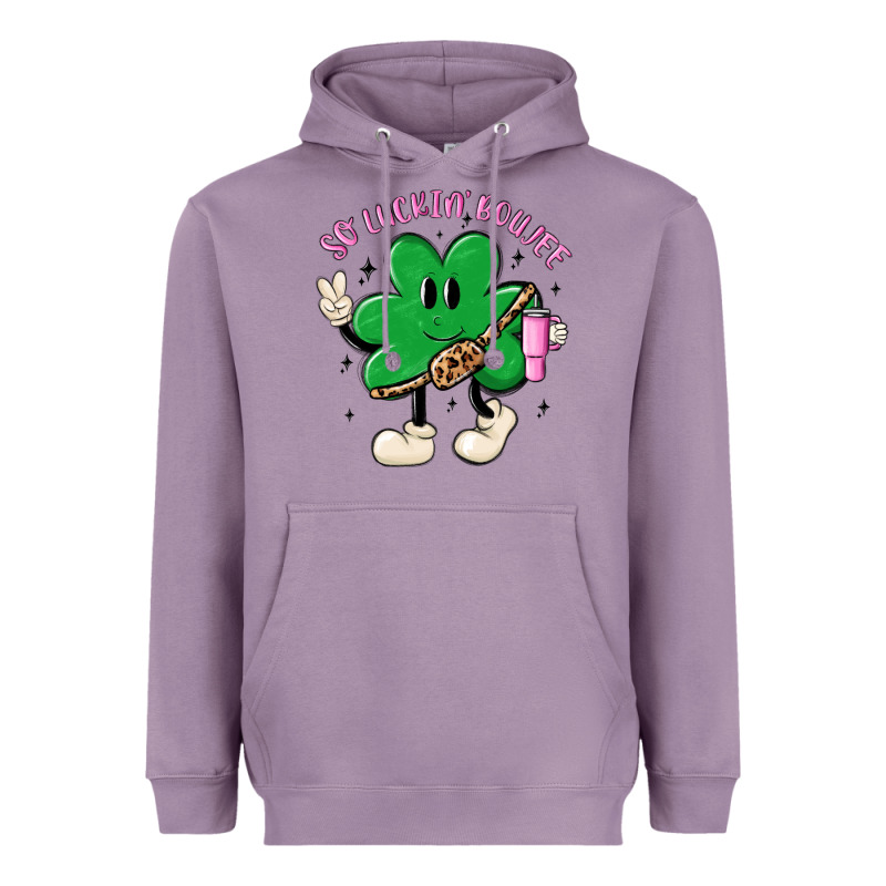 So Luckin Boujee Heavyweight Hoodie by MaliasSmallBusiness | Teevron