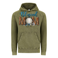 Vintage Olive western blessed mom with lacrosse Vintage Hoodie - texasbilliewilder