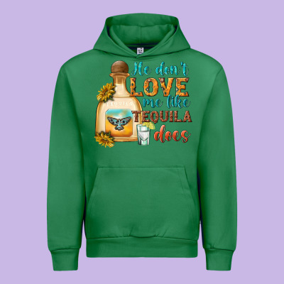 He Dont Love Me Like Tequila Does Urban Hoodie Designed By Texasbilliewilder