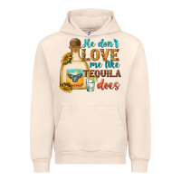 Sandshell he dont love me like tequila does Urban Hoodie - texasbilliewilder