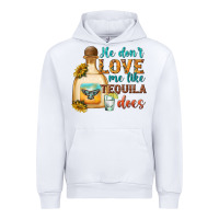 White he dont love me like tequila does Urban Hoodie - texasbilliewilder