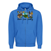 True Royal Peace Love Donkey Head Zipper Hoodie - LillyAllenDesigns