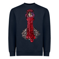 Navy gobble head Heavyweight Sweatshirt - RanaPortraitStore