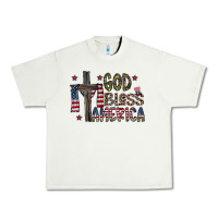 Pistachio god bless america Urban Heavy Tee - CowhideDigitalArt