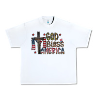 White god bless america Urban Heavy Tee - CowhideDigitalArt